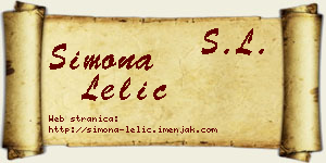 Simona Lelić vizit kartica